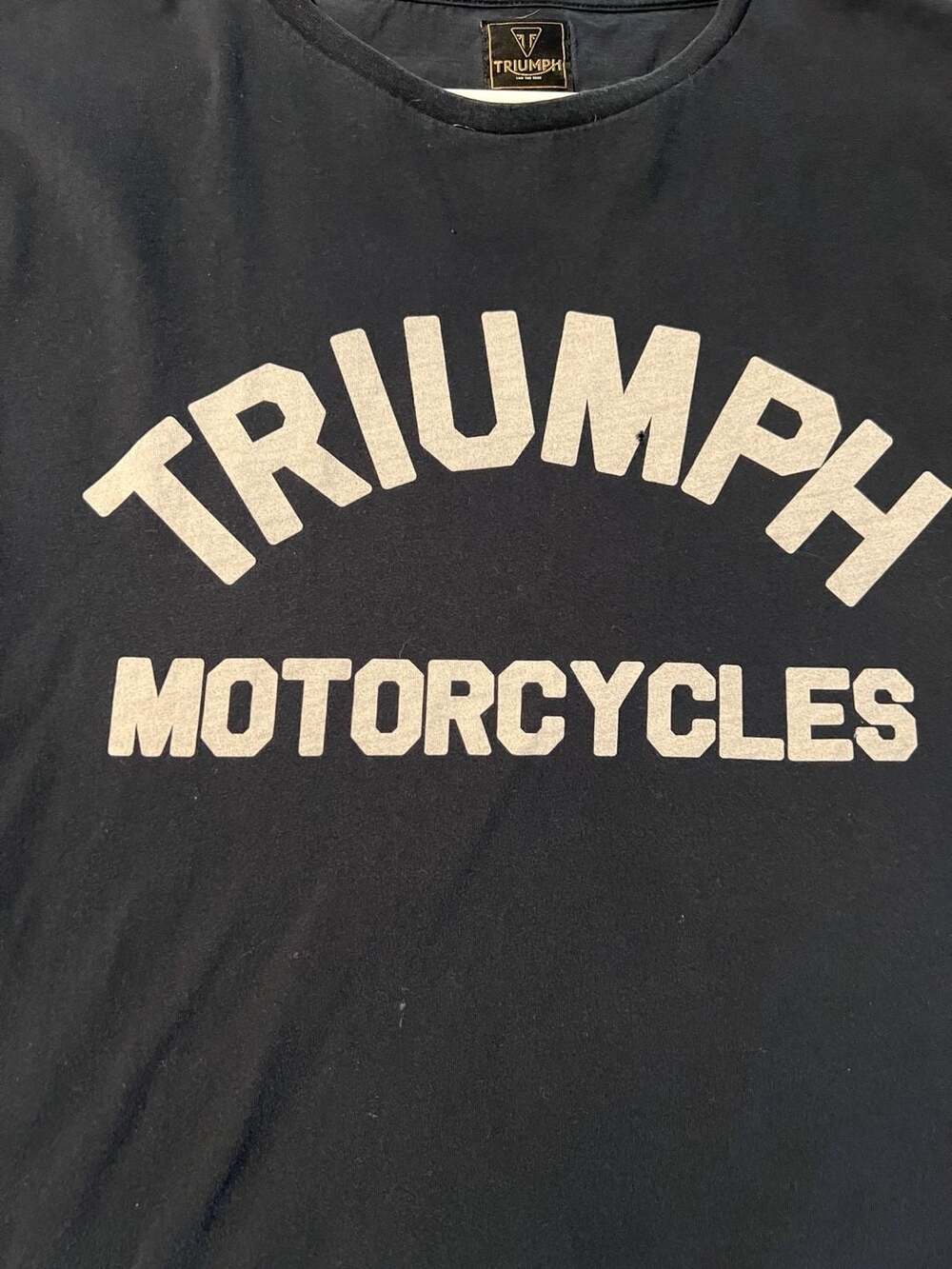 Triumph Motorcycles Burnham Arch Logo Graphic T-Shirt - Jet Black